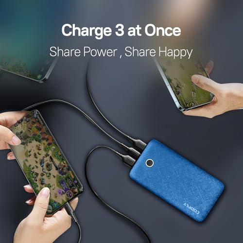 High-Capacity 20000 m Ah Portable Charger – Fast Charging Power Bank with USB-C Input/Output and Dual Ports for i Phone & Android Devices – Ultimate Reliability for On-the-Go Charging