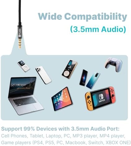 Ultra-Lightweight Hmusic Sleep Earbuds – 3.5 mm Wired Headphones with 30 d B Noise Isolation for Uninterrupted Relaxation – Snail Flat Design Perfect for Sleep, Travel, and Meditation – Crafted from Soft Silicone for Ultimate Comfort and Durability – Ideal for Audiobooks and Stress Relief