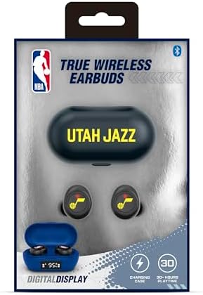 Utah Jazz SOAR NBA True Wireless Earbuds v.7 – Premium Bluetooth 5.0 Sports Earbuds for Unmatched Audio Experience, Ergonomic Comfort, Extended Battery Life & Dynamic Team Spirit