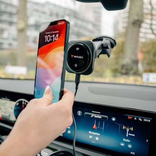 Revolutionize Your Road Trips with the Verbatim Qi2 Magnetic Wireless Car Charger – Effortless Charging, Dynamic RGB Illumination, and Universal Device Compatibility for a Seamless Drive Experience