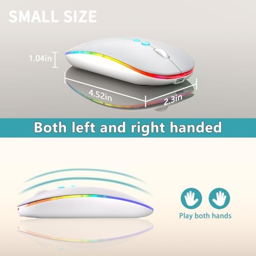 Elevate Your Computing Experience with the Q23 S Black Wireless Mouse – Rechargeable, Dual Mode USB-A & Type-C, Silent Operation, and 3 Adjustable DPI for Ultimate Precision and Versatility Across Laptops, Macs, PCs, and Android Devices