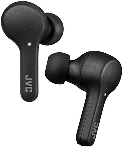 JVC Gumy True Wireless Earbuds – Bluetooth 5.0, IPX4 Water-Resistant with 15-Hour Battery Life – Comfortable Fit for Active Lifestyles, Sleek Design for Everyday Use – Premium Sound Quality and Touch Control Features for Seamless Listening Experience