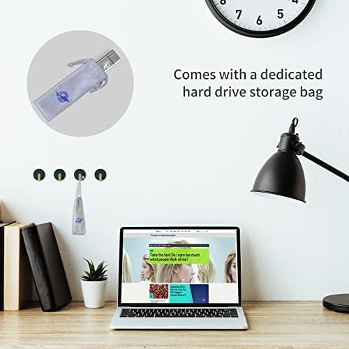 Experience Unmatched Speed and Portability with the Dogfish 512 GB Portable External SSD – Lightweight Aluminum Build, Blazing Fast 2400 MB/s Transfer Rates, Ideal for Mac, PC, and Laptop Users – Cutting-Edge 3 D NAND NVMe PCIe M.2 Technology for Unrivaled Reliability and Versatile Compatibility