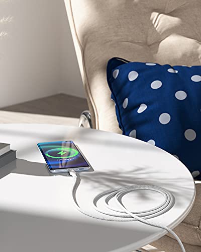 Experience Unmatched Connectivity with CONMDEX 10 Gbps USB C Cable [6 ft, 2-Pack] – Fast Charging & High-Speed Data Transfer for i Phone 16 Plus, 16 Pro Max, Samsung Galaxy S25 – Ultimate Android Auto & Device Compatibility in Sleek Black Design for Seamless Performance and Durability