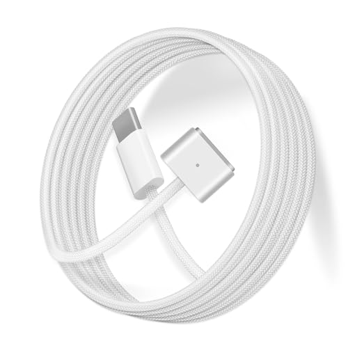 Upgrade Your Charging Game: 140 W USB-C to Magnetic 3 Cable (2 m/6.6 ft) for Seamless Compatibility with 2022/2023 Mac Air & Pro Models, Enhanced Rapid Charging & Durable Braided Design for Optimal Performance and Convenience