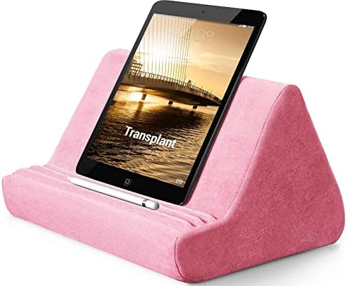 Elevate Your Viewing Experience with the Soft Blues Adjustable Pillow Stand: Ultimate Hands-Free Comfort for Tablets, E-Readers, and Smartphones – Perfect for Cozy Couch or Bedtime Use with Convenient Storage Pocket and Customizable Angles for Optimal Relaxation