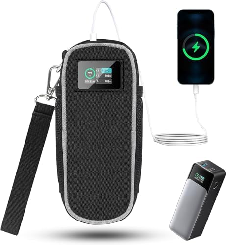 Premium Oxford Fabric Carrying Case for Anker Prime Power Bank (27,650 m Ah) – Ultimate Protection & Organization for Portable Charging Solutions, Travel-Ready Design with Extra Mesh Pocket for Cables and Accessories, Lightweight & Stylish Travel Case for Anker 250 W