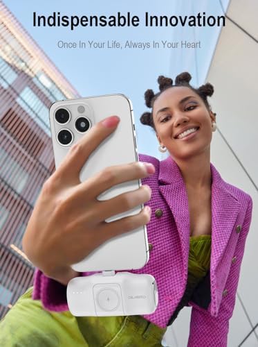 Travel Essentials Dual Mini Power Bank Set – 4500 m Ah Portable Charger for i Phone 14 & Apple Watch – Compact Fast Charging Solution in Sleek Black & White – Ideal Travel Accessory for On-the-Go Tech Users