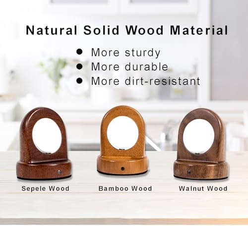 Sapele Wood Magnetic Charging Dock for Apple Watch – Elegant Fast-Charging Stand for Series 1-10, SE, and Ultra Models – Stylish and Portable Smartwatch Accessory for Home & Travel – Unique Durability and Chic Aesthetic Combined