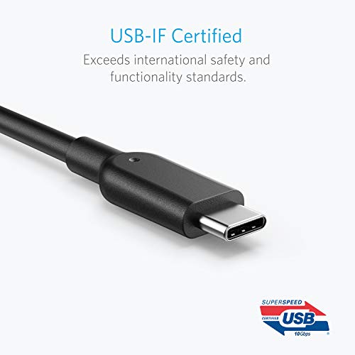 Anker Powerline II USB A to USB C Cable – 3 Feet (3.1 Gen 2, 10,000 Mbps) for Ultra-Fast Data Transfer and Quick Charging – Durable, Versatile, and Compatible with All Major Devices