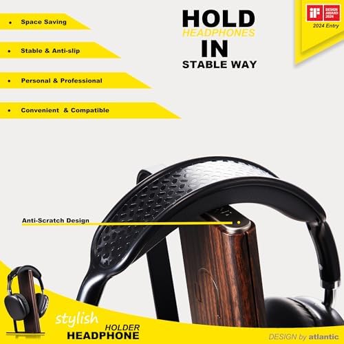 Premium Headphone Stand: Elegant Desk Organizer for Audiophiles & Gamers – Durable Headset Holder with Universal Compatibility & Non-Slip Base for Enhanced Workspace Aesthetics
