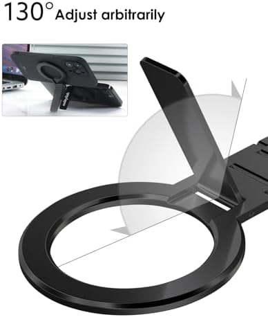 Twins Carry: Magnetic Dual-Phone Holder for iPhone & Android | Lightweight Solution for Professionals, Travelers & Gamers | Manage 2 Mobile Phones for Work, Personal Use (Black, General) – Enhanced Compatibility and Speed