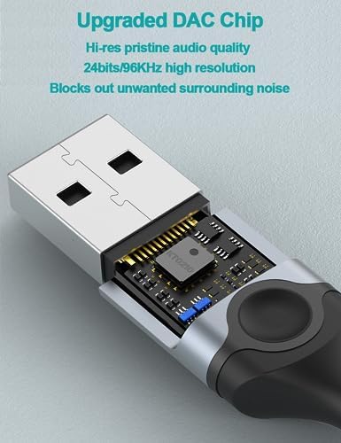 DUKABEL USB Gaming Earbuds – Superior In-Ear Headphones with Integrated Microphone for PC, PS4, PS5 | Ultra-Lightweight for Video Conferencing & Gaming | Exceptional Sound Clarity & Powerful Bass for an Engaging Experience – Effortless Plug-and-Play Setup