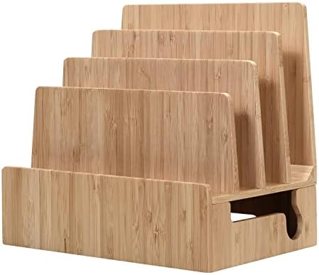 Eco-Friendly Bamboo Multi-Device Charging Station with 6-USB Hub – Universal Organizer for Smartphones, Tablets, and Laptops – Fast Charging Power Supply for a Clutter-Free Workspace