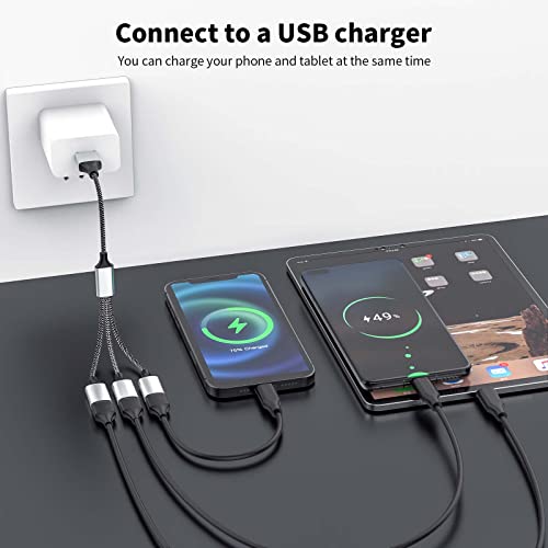 Fidioto 6.6 ft USB Extension Cable Splitter – Expand Your Connectivity with 1 Male to 4 Female Ports for Effortless Data Transfer and Charging – Ideal USB Hub Adapter for Printers, Keyboards, Flash Drives, Play Station, Laptops, and More, Ensuring Superior Compatibility and High-Speed Performance for All Your Peripheral Devices