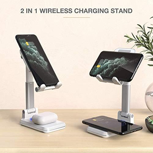 Revolutionary Dual 10 W Qi Wireless Charging Dock with Adjustable Phone Stand – Ultimate 2-in-1 Charger for i Phone 15/14/13/12/11/MAX/XS & Samsung Galaxy S21/S20/S10 – Ergonomic Design for Enhanced Viewing Experience – Perfect Desk Accessory for Home or Office – Non-Slip Base for Maximum Stability – Seamless Compatibility Across Qi-Enabled Devices – Elevate Your Workspace with Stylish Functionality and Effortless Device Access – Experience Cutting-Edge Technology and Modern Aesthetics in One Compact Solution