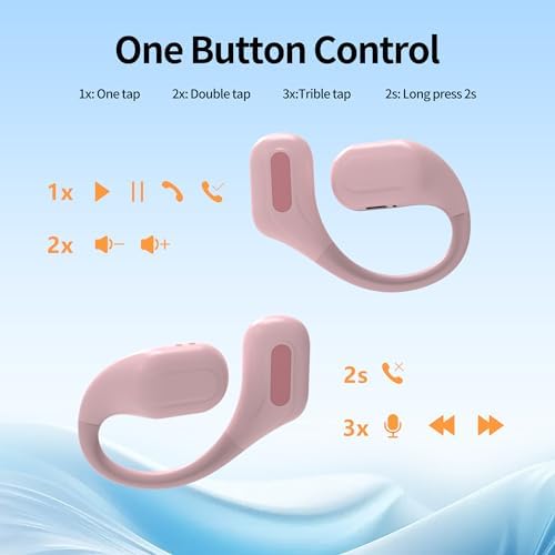 Elevate Your Audio Experience: Premium Bluetooth 5.3 Sport Earbuds with IP7 Waterproof Protection, 24-Hour Playback, Noise-Canceling Technology, and Secure Over-Ear Hooks for Unmatched Performance in Any Environment