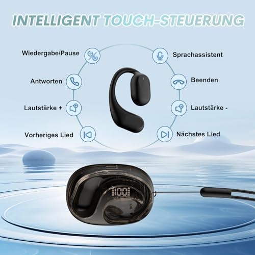 Revolutionary Open Ear Bone Conduction Wireless Headphones – Bluetooth 5.4 Sport Earbuds for Active Lifestyles, Ergonomic Lightweight Design, Superior Sound Quality, and Sweat-Resistant Durability – Ideal for Runners, Cyclists, and Outdoor Enthusiasts with Smaller Ear Canals – Experience All-Day Comfort While Staying Aware of Your Surroundings and Enjoying Your Favorite Music