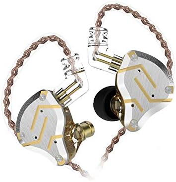 High-Fidelity KZ ZS10 PRO Noise-Isolating Earbuds with Detachable 2-Pin Cable – Superior Five-Driver Sound Clarity in Sleek Sand Black Design for Audiophiles and Casual Listeners Alike