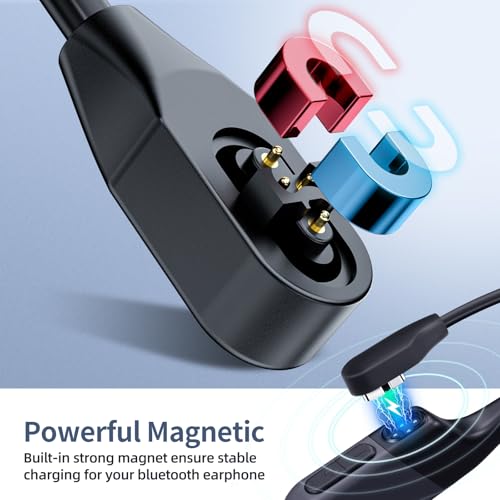 ANMONE Enhanced Dual-Length Charging Cable Set for Open Swim Pro/Pro 2 – 3.3 ft & 6 ft Magnetic USB Charger for S710 Open-Ear Headphones – Secure, Fast, and Durable Replacement Solution