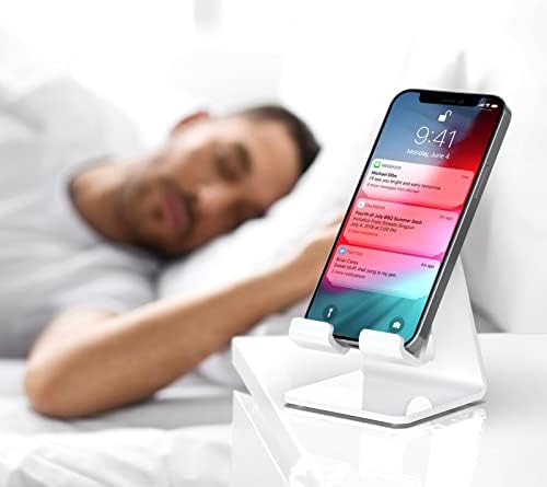 Crpich Acrylic Cell Phone Stand, Portable Phone Holder, Clear Phone Stand for Desk, Compatible with Phone16 15 14 13 12 Pro Max 11 Xr Plus SE, Switch, Android Smartphone, Pad, Desk Accessories, 2 Pack – Enhanced Compatibility and Speed