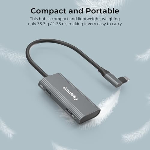 Revolutionize Your Mobile Filmmaking with the Small Rig 4-in-1 USB-C Hub – Powerful PD 100 W Charging, Dual High-Speed USB Ports, and Cold Shoe Mount for Flawless Audio Integration – Essential Tool for Professional Videographers and Photographers