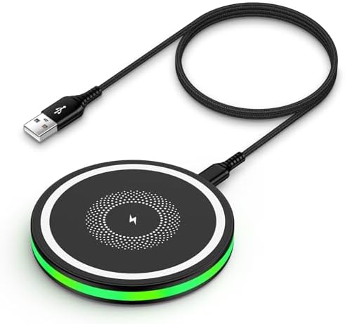 15 W Fast Wireless Charger for Samsung & i Phone – Universal Qi Charging Pad for Galaxy S25 Ultra, S24, S23, S22, S21, S20, S10 & i Phone 16 Pro Max, 15, 14, 13, 12 – High-Speed Charging with Intelligent Protection – Slim, Portable Design for Travel – Includes USB-A to USB-C Cable – Safe Overnight Charging for All Qi-Enabled Devices – Experience Up to 3 x Faster Charging with Smart Chip Technology – Ideal for Home, Office & On-the-Go Use – Compatible with Air Pods & Galaxy Buds – Perfect Gift for Tech Enthusiasts and Mobile Users