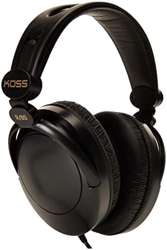 Koss R-80 Over-Ear Headphones – Studio-Quality Sound with Premium Noise Isolation for Audiophiles and Gamers | Lightweight Comfort & Broad Device Compatibility for Unmatched Audio Experience