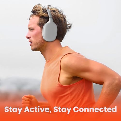 Transform Your Listening Journey with Premium Foldable Bluetooth Over-Ear Headphones – Superior Noise Isolation for Ultimate Focus, Plush Foam Ear Cushions for Extended Comfort, and Built-in Microphone for Effortless Communication – Perfect for Fitness Enthusiasts and Travel Lovers Alike, Unisex Design for All Users