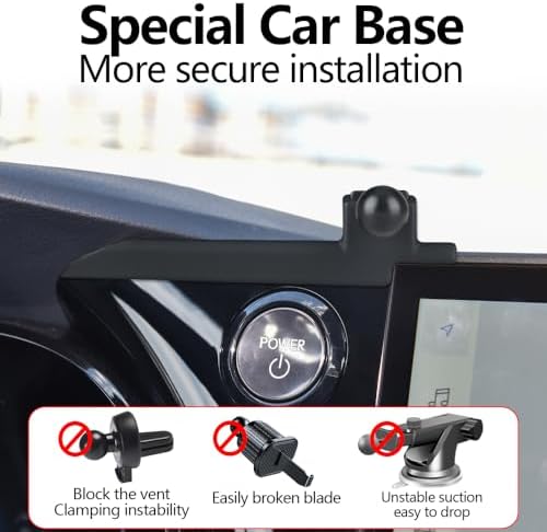 Lexus RX 2023-2025 Smartphone Mount: Premium Auto Lock Phone Holder for 250, 350, 350 h, 450 h+, 500 h Models – 360° Rotating Bracket for Optimal Viewing – Tool-Free Install for Ultimate Convenience – Durable Design for Everyday Use and Enhanced Safety on the Road