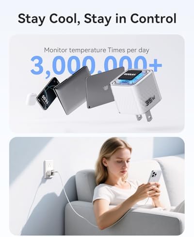 Kuulaa 35 W Ga N USB C Charger Block – Ultra-Compact Fast Charging Adapter for i Phone 16/15/14/13 & Galaxy S25/S24/S23 – Advanced PPS Technology for Customized Power Delivery – Perfect for Travel and Daily Use with Enhanced Safety Features