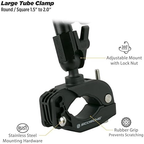 SCOSCHE PSM11007 Terra Clamp Magic Mount Pro – Versatile Magnetic Phone Holder for Cars and Powersports, Effortless 360-Degree Rotation, Universal Compatibility, and Quick Installation for Enhanced Navigation Experience