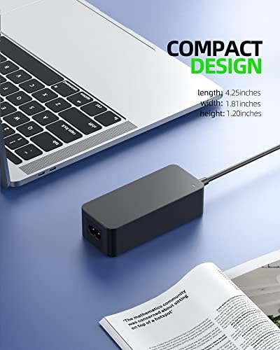 HP Envy 17 65 W Power Adapter – Fast Charging Laptop Charger with UL-Certified Safety, Universal Compatibility for Multiple Models, Includes AC Power Cord, 30-Day Hassle-Free Replacement Guarantee, Perfect for On-the-Go Power Needs