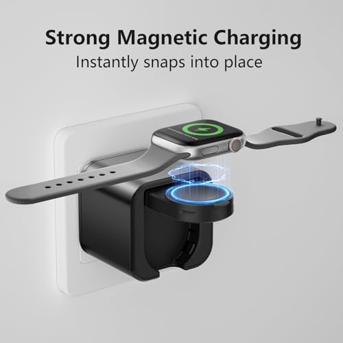 High-Speed 3-in-1 i Watch Charger: Versatile USB-C Multiport Power Adapter for i Phone 12-16, i Pad Pro & Samsung Galaxy – Compact Travel Essential for Quick and Efficient Device Charging