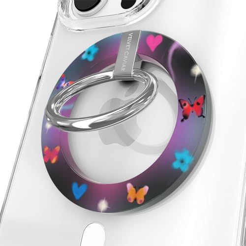 Transform Your i Phone 16, 15, 14, 13, 12 with VELVET CAVIAR’s Amethyst Purple Leopard Mag Safe-Compatible Grip – Stylish Magnetic Ring Holder & Adjustable Stand for Effortless Hands-Free Viewing, Secure Texting, and Enhanced Usability – Elevate Your Mobile Experience with Durable, Lightweight, and Customizable Accessory