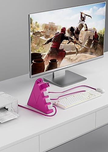 Elevate Your Connectivity with the Stylish Pink USB C Hub – 4 USB 3.0 Ports and 2 FT Extension Cables for Seamless Integration with i Pad Pro, Mac Book Pro, Surface & More – Ultimate Performance Meets Chic Design!