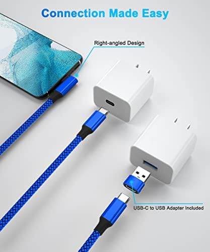 Elebase Right Angled USB Type C to C 100W Cable 6.6FT with USB A Adapter,90 Degree Power Delivery Fast Charging PD Charger Cord for MacBook Mac Pro,iPad 10 10th Air 4 4th 5 5th Mini 6 6th Generation – Enhanced Compatibility and Speed