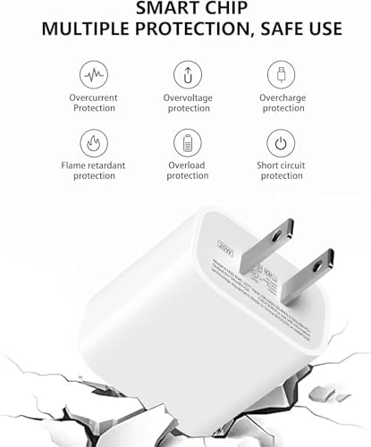 10 FT 20 W High-Speed USB-C Charger for Apple Devices – Ultimate Compatibility with Air Pods 4 th Gen, Air Pods Pro 2 nd Gen, i Phone 16/15, i Pad Air 13/12.9, and Beats Pill 2024 – Durable Woven Cable for Enhanced Flexibility and Fast Charging Efficiency – Ideal for On-the-Go Charging Needs