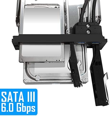 Kingwin Universal Hot Swap Mobile Rack for 2.5” & 3.5” SSD/HDD – Effortless Internal Tray-Less SATA Hard Drive Backplane Enclosure with 6 Gbps Support for SATA I/II/III & SAS I/II – Ultimate Flexibility and Enhanced Data Transfer Speed for Efficient Storage Management