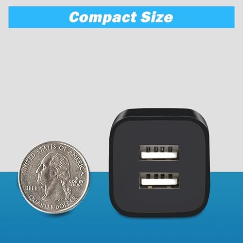 Fast Charging Dual Port USB Wall Charger 4-Pack – 2.1 A Power Adapter for i Phone 14, Samsung, Android Devices – Compact & Reliable Charging Block for Home and Travel – Enhanced Compatibility for Busy Lifestyles