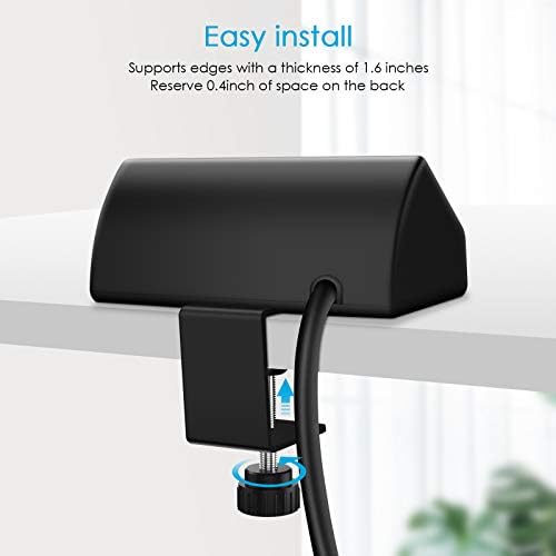 CCCEI Professional Desk Power Strip with 18 W USB-C Fast Charging, 800 J Surge Protection, and 6 FT Clamp-Mount Flexibility for Enhanced Workspace Efficiency – Ultimate Desktop Outlet Solution for Home and Office Use