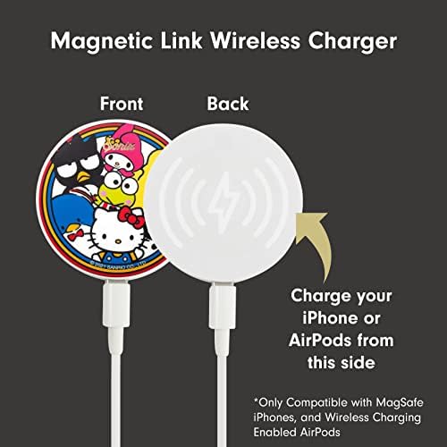 Sonix x Sanrio Hello Kitty & Care Bears Magnetic Mag Safe Charger for i Phone 12-16 Series | 6.5 ft USB-C Fast Wireless Charging Cable | Stylish, Playful, and Efficient Power Solution for Your Device