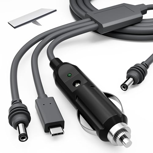 Starlink Mini Power Cable 10FT, 3-in-1 USB-C to DC Car Power Cord, Cigarette Lighter Adapter Cable 100W 12-24V Waterproof Barrel Jack for Starlink Mini – Enhanced Compatibility and Speed