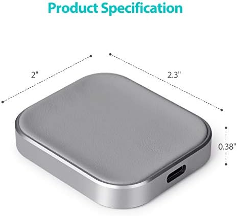 Premium Wireless Charging Station for Air Pods Pro & Compatible Models – Fast, Compact Power Hub with Overheat Protection – Sleek White Design for On-the-Go Convenience – Ideal for Travelers and Home Use – No Air Pods Included