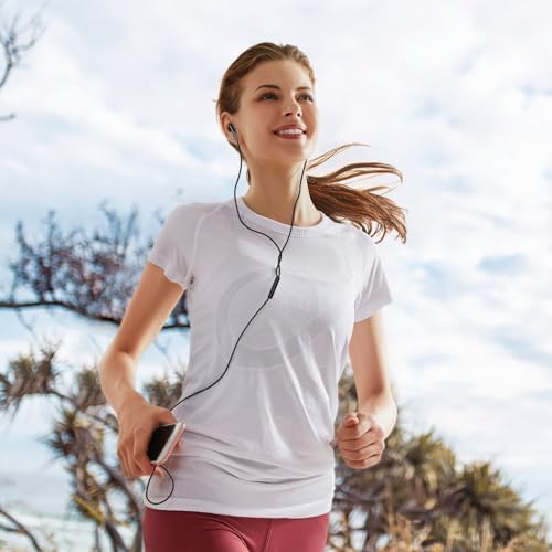 Viken Wired Earbuds with Microphone and Volume Control – Premium Heavy Bass Stereo Earphones for Noise Isolation – Universal 3.5 mm Jack Compatibility for i Pad, Laptop, MP3, and Phones – Ergonomic In-Ear Headset for Enhanced Sound Quality and Comfort