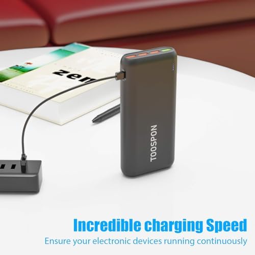 High-Capacity 50,000 m Ah Portable Power Bank – Fast Charging with QC 3.0 & PD 20 W, Dual USB-C/USB-A Outputs, LED Battery Indicator – Ultimate Multi-Device Charger for Smartphones, Tablets, Smartwatches, and Cameras – Travel Ready Power Solution