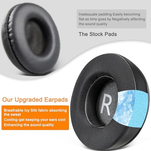 Transform your JBL Synchros with SOULWIT Snow Leopard Cooling Gel Earpads – Ultimate Upgrade for E50, E50 BT, S500, S700 Wireless Headphones – Unmatched Noise Isolation and Comfort for Extended Listening Adventures