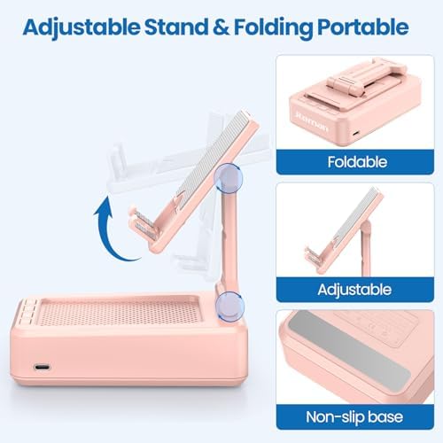 Transform Your Multimedia Experience with the JTEMAN Adjustable Tablet Stand Featuring Bluetooth Speakers – Versatile Kitchen Gadget and Perfect Gift for Him or Her – Wireless Charging Station for Phones and Tablets, Enhanced Compatibility for All Devices