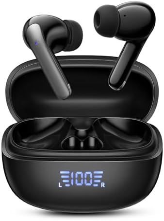 Revolutionary Bluetooth 5.3 Wireless Earbuds with Superior Noise Cancellation – IPX7 Waterproof for Active Lifestyles, Deep Bass Audio & 40-Hour Playtime – Ergonomic Comfort Design with Real-Time LED Battery Indicator – Perfect for Music, Sports, and Professional Calls – Unmatched Audio Experience Everywhere