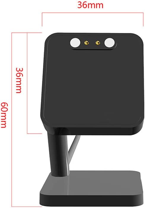 Lamshaw TOZO S3 & S4 Smart Watch Charging Dock – Ergonomic Desk Stand for Fast Charging and Enhanced Compatibility – Sleek Black Design for Organized Workspaces and Reliable Power Supply – Ideal Smartwatch Accessory for Efficient Charging